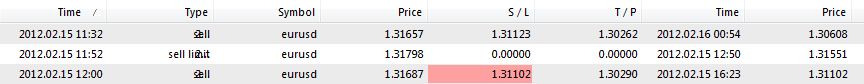 EURUSD trades 2-16-2012