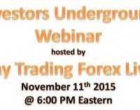 Investors Underground Webinar – Strategies For Day Trading Equities